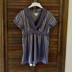 SO Woman’s blouse with heart pattern Sz L